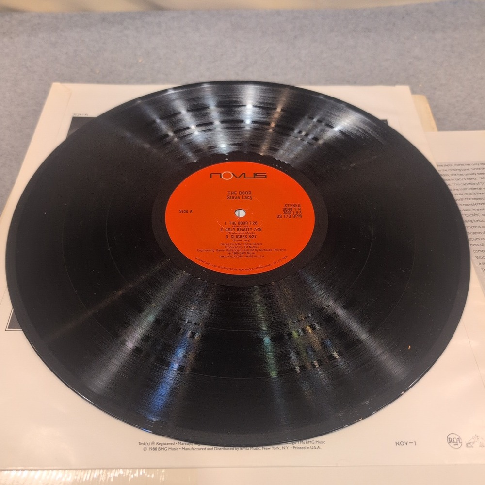 Steve Lacy The Door Vinyl LP 1989 Novus 3049-1-N Jazz Soprano Saxophone VG+ - Picture 3 of 6